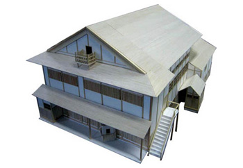 池田劇場 1/50外観復元模型(神奈川大学建築史研究室制作)